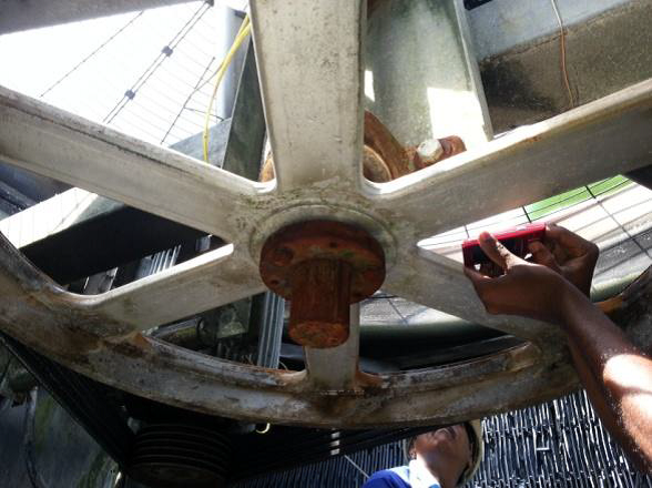 Mechanical Works Cooling Tower Servicing On Site 2
